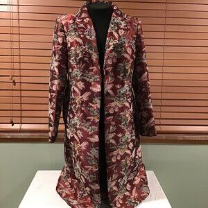Vince Camuto Floral Tapestry Topper Coat (NWT)